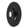 E-Line Drilled & Slotted Black Brake Rotor, Fits Select Volvo, Position: Rear Right - image 2