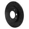 E-Line Drilled & Slotted Black Brake Rotor, 1971-1989 Peugeot, Position: Rear Left - image 3