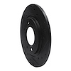 E-Line Drilled & Slotted Black Brake Rotor, 1971-1989 Peugeot, Position: Rear Right