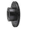 E-Line Drilled & Slotted Black Brake Rotor, 1976-1977 BMW, Position: Front Right - image 3