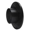 E-Line Drilled & Slotted Black Brake Rotor, 1977-1983 BMW, Position: Front Right - image 4