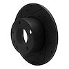 E-Line Drilled & Slotted Black Brake Rotor, 1976-1976 BMW, Position: Front Left - image 1