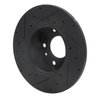 E-Line Drilled & Slotted Black Brake Rotor, 1976-1976 BMW, Position: Front Right - image 3