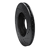 E-Line Drilled & Slotted Black Brake Rotor, 1984-1991 BMW, Position: Front Left - image 1