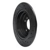 E-Line Drilled & Slotted Black Brake Rotor, 1989-1995 BMW, Position: Rear Left - image 3