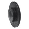 E-Line Drilled & Slotted Black Brake Rotor, 1991-2006 BMW, Position: Front Right - image 4