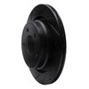 E-Line Drilled & Slotted Black Brake Rotor, 1995-2002 BMW, Position: Rear Right - image 2