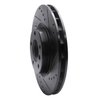 E-Line Drilled & Slotted Black Brake Rotor, 1995-2002 BMW, Position: Left Front - image 3