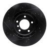 E-Line Drilled & Slotted Black Brake Rotor, 1995-2002 BMW, Position: Left Front - image 4