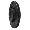 E-Line Drilled & Slotted Black Brake Rotor, 1995-2002 BMW, Position: Right Front - image 2