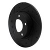 E-Line Drilled & Slotted Black Brake Rotor, 1995-1998 BMW, Position: Front Left - image 4