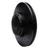 E-Line Drilled & Slotted Black Brake Rotor, 1995-2001 BMW, Position: Front Left - image 2