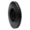 E-Line Drilled & Slotted Black Brake Rotor, 1995-2001 BMW, Position: Front Left - image 3