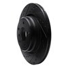 E-Line Drilled & Slotted Black Brake Rotor, 1995-2003 BMW, Position: Rear Left - image 4