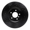 E-Line Drilled & Slotted Black Brake Rotor, 1995-2003 BMW, Position: Rear Right - image 4