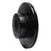 E-Line Drilled & Slotted Black Brake Rotor, 1996-2003 BMW, Position: Front Right - image 2