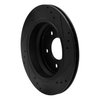 E-Line Drilled & Slotted Black Brake Rotor, 1996-2003 BMW, Position: Rear Left - image 3