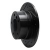 E-Line Drilled & Slotted Black Brake Rotor, 1996-2002 BMW, Position: Rear Left - image 4