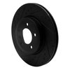 E-Line Drilled & Slotted Black Brake Rotor, 2001-2008 BMW, Position: Front Left - image 3