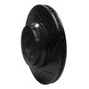 E-Line Drilled & Slotted Black Brake Rotor, 2002-2008 BMW, Position: Front Right - image 4