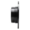 E-Line Drilled & Slotted Black Brake Rotor, 2003-2006 BMW, Position: Rear Right - image 2