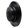 E-Line Drilled & Slotted Black Brake Rotor, 2003-2008 BMW, Position: Rear Right - image 4