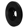E-Line Drilled & Slotted Black Brake Rotor, 2004-2010 BMW, Position: Front Left - image 4