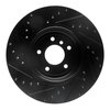 E-Line Drilled & Slotted Black Brake Rotor, 2004-2010 BMW, Position: Rear Right - image 3
