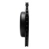 E-Line Drilled & Slotted Black Brake Rotor, 2004-2010 BMW, Position: Rear Right - image 4