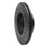 E-Line Drilled & Slotted Black Brake Rotor, 2004-2010 BMW, Position: Front Left - image 4