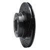 E-Line Drilled & Slotted Black Brake Rotor, 2004-2010 BMW, Position: Front Right - image 4