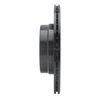 E-Line Drilled & Slotted Black Brake Rotor, 2006-2013 BMW, Position: Rear Left - image 2