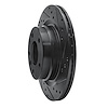E-Line Drilled & Slotted Black Brake Rotor, 2006-2013 BMW, Position: Rear Right - image 1