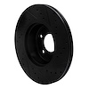 E-Line Drilled & Slotted Black Brake Rotor, 2006-2013 BMW, Position: Front Left - image 1