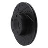 E-Line Drilled & Slotted Black Brake Rotor, 2007-2021 BMW, Position: Front Left - image 3