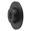 E-Line Drilled & Slotted Black Brake Rotor, 2007-2021 BMW, Position: Front Right - image 1