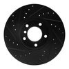 E-Line Drilled & Slotted Black Brake Rotor, 2007-2021 BMW, Position: Front Right - image 4