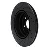E-Line Drilled & Slotted Black Brake Rotor, 2008-2013 BMW, Position: Rear Right - image 4