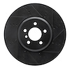 E-Line Drilled & Slotted Black Brake Rotor, 2009-2017 BMW, Position: Right Front - image 1