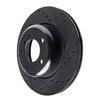 E-Line Drilled & Slotted Black Brake Rotor, 2009-2016 BMW, Position: Front Right - image 2