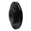 E-Line Drilled & Slotted Black Brake Rotor, 2011-2019 BMW, Position: Front Right - image 4