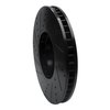 E-Line Drilled & Slotted Black Brake Rotor, 2010-2018 BMW, Position: Left Front - image 4