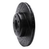 E-Line Drilled & Slotted Black Brake Rotor, 2011-2016 BMW, Position: Front Left - image 4
