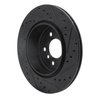 E-Line Drilled & Slotted Black Brake Rotor, 2011-2016 BMW, Position: Rear Left - image 3