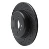 E-Line Drilled & Slotted Black Brake Rotor, 2011-2016 BMW, Position: Rear Left - image 4