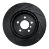 E-Line Drilled & Slotted Black Brake Rotor, 2011-2016 BMW, Position: Rear Right - image 2