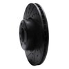 E-Line Drilled & Slotted Black Brake Rotor, 2012-2021 BMW, Position: Front Left - image 4