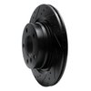 E-Line Drilled & Slotted Black Brake Rotor, 2012-2021 BMW, Position: Rear Left - image 4