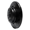 E-Line Drilled & Slotted Black Brake Rotor, 2012-2021 BMW, Position: Rear Right - image 3