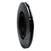 E-Line Drilled & Slotted Black Brake Rotor, 2012-2020 BMW, Position: Rear Left - image 4